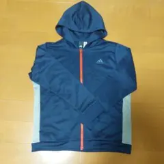 レディース　adidas　ジャージ　上のみ　M　フードつき