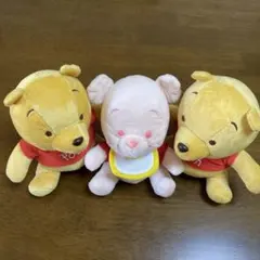 くまのプーさん ぬいぐるみ 約16cm 3点まとめ売り