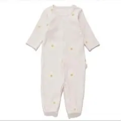 新品未使用ジェラートピケベビー　デイジー柄2wayオール新生児〜70cm
