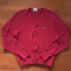 ラコステ　LACOSTE カーディガン　レッド　L