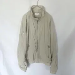 Calvin Klein ナイロンジャケット ベージュ L バックロゴ アウター