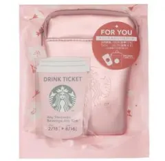 スタバ SAKURA2026スターバックスミニポーチギフトピンク