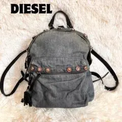 ディーゼル リュック バックパック デニム 2WAY ブルー