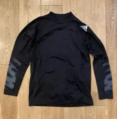adidas climawarm ハイネック長袖Tシャツ ブラック　黒