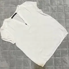 ZARA BASIC スキッパーブラウス Tシャツ ホワイト 白 XSのサムネイル