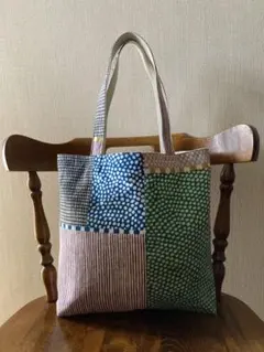 ミナペルホネン☆ハンドメイド ペタンコミニバッグ パッチワーク
