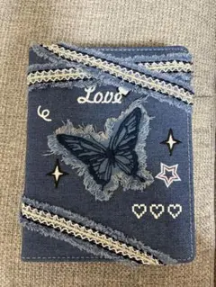 【シール帳完成品】デニムシール帳 しずくちゃん、ちいかわ、日焼けサンリオなどなど