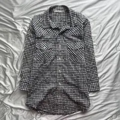 nano universe star gingham check shirtのサムネイル