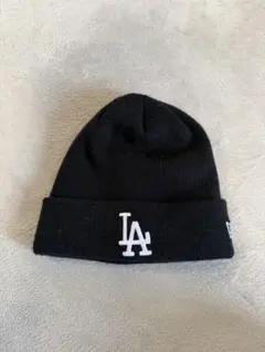 New Era LA Dodgers ニット帽 ビーニー ブラックのサムネイル