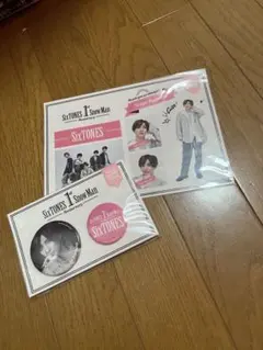 SixTONES1st Ann京本大我 髙地優吾缶バッジシールセット