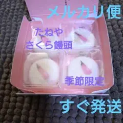 たねや饅頭さくら4個入 個別包装 日本橋三越購入 期間限定商品 3/23