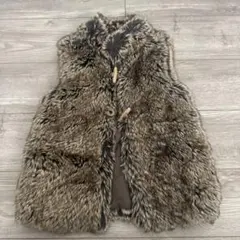 ZARA girls ファー ベスト 7-8