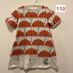 ★graniph グラニフ　ムーミン　ミィ　ワンピース　ポケット付き　110★のサムネイル