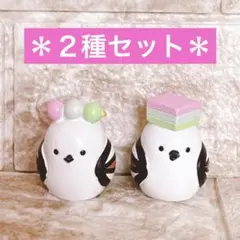 ＊リトルフレンド＊和菓子シマエナガ　置き物　キャンドゥ　節分飾り　マスコット