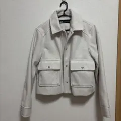 ZARA アイボリー ショートジャケット
