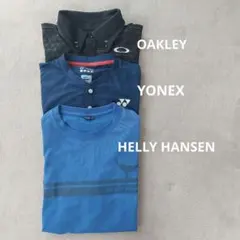 HELLY HANSEN　YONEX　OAKLEY　メンズTシャツ3枚のサムネイル