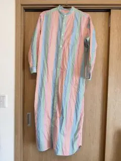 れ*ん様 BEAMS BOY ストライプ ロングシャツワンピース