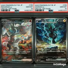 レシラムex ゼクロムex sar セット PSA10】セット レシラムex sar ゼクロムex sar - メルカリ