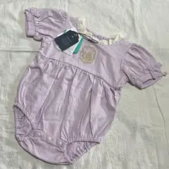 バースデイ　コトリ　ディズニー　ラプンツェル　紫　ロンパース　70