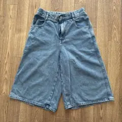 GU キッズ デニム ハーフパンツ 160