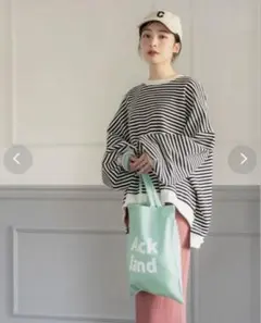 coca（コカ） ボーダービッグスウェットトップス