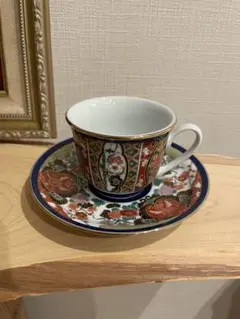 浪漫　伊万里焼　カップ・ソーサーセット