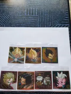 ドラゴンボール超戦士シールウエハース超勝利への執念7枚セット！