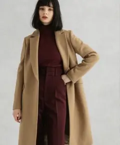 UNITED TOKYO カシミヤ混チェスターコート ベージュ