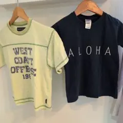GILDAN ALOHA Tシャツ 120サイズ ネイビー プレミアムコットンのサムネイル