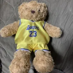 新品★レイカーズ LAKERS 23 レブロン・ジェームズ テディベア