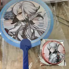 召使 アルレッキーノ 原神 缶バッジ うちわ 2点セット C108 - メルカリ