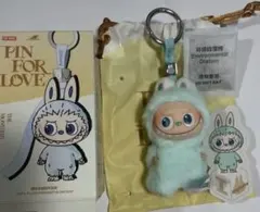 【正規品】ラブブ　イニシャル【I】PIN FOR LOVE ミントグリーン