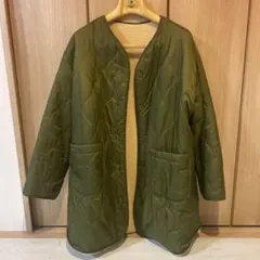 フリークスストア　キルティングジャケット　ボアジャケット　カーキ　フリー