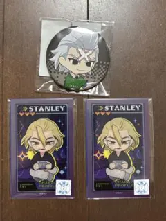 Dr.STONE 推しくじ　スタンリー　ゼノ　3点セット クリアカード バッジ