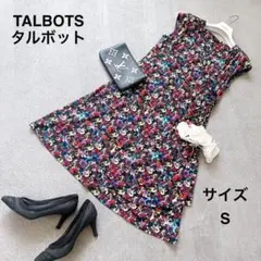 TALBOTS　タルボット　ジャージーワンピース　S　ロング　カシュクールのサムネイル