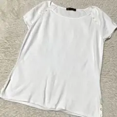 入手困難✨ ロロピアーナ 半袖ニット セーター トップス コットン生地 ホワイトのサムネイル