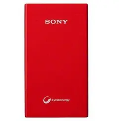 SONY CycleEnergy レッド ポータブル充電器