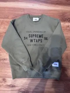 WTAPS Supreme オリーブ スウェット MEDIUM - メルカリ