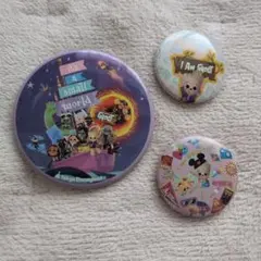 ディズニー イッツアスモールワールドwithグルート 缶バッジセット 3個