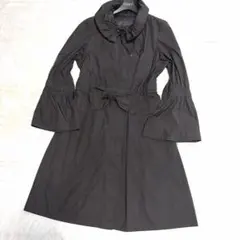美品☆to be chicトレンチコート黒スプリングコートM 2026年最新】TO BE CHIC レディース トレンチコート・スプリングコート