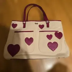 Anya Hindmarch ハートモチーフ キャンバストートバッグのサムネイル