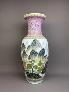 中国 青花 山水人物文 壷 V R8388 - メルカリ