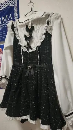 LIZLISA リズリサ モノグラムツイードワンピース - メルカリ