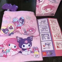 マクドナルド　ハッピーセット マイメロ＆クロミ 巾着袋