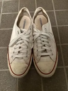 ALL STAR コンバース　ホワイト ローカット スニーカー5　28㎝