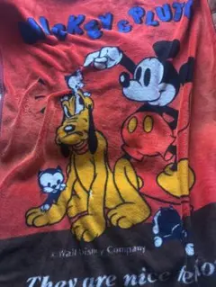 Disney Mickey & Pluto ブランケット 毛布