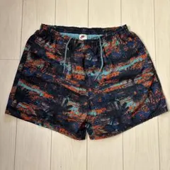 90s NIKE 総柄 パームツリー ショートパンツ XL銀タグのサムネイル
