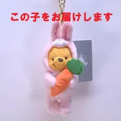 プーさん ぬいぐるみキーホルダー・キーチェーン ピンク
