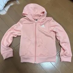 未使用 adidas アディダス フード付きパーカー ピンク 120 ピンク