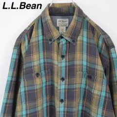 【タータンチェック柄】エルエルビーン BDシャツ ネルシャツ マルチカラー LT